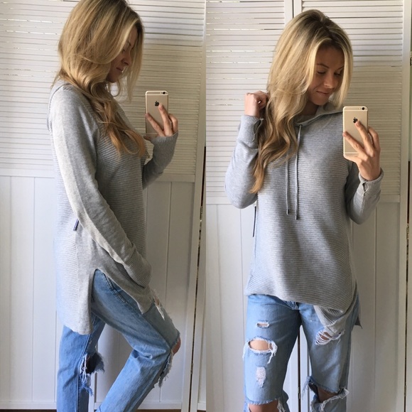 Sold • Heather Grey Hoodie - Picture 3 of 4