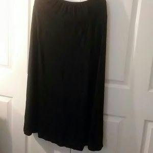Black maxi skirt