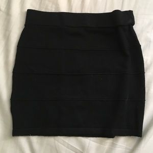 Black tube skirt