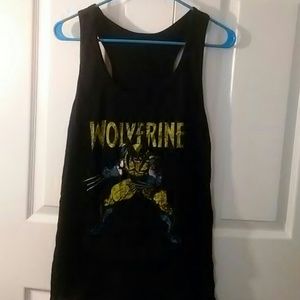 Vintage looking Wolverine racerback tank top