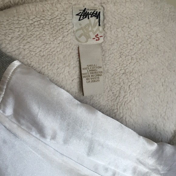 Stussy Purple Hooded Jacket w/ Faux Fur Lining - Picture 4 of 4