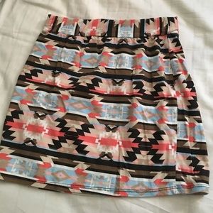 Multi colored skirt