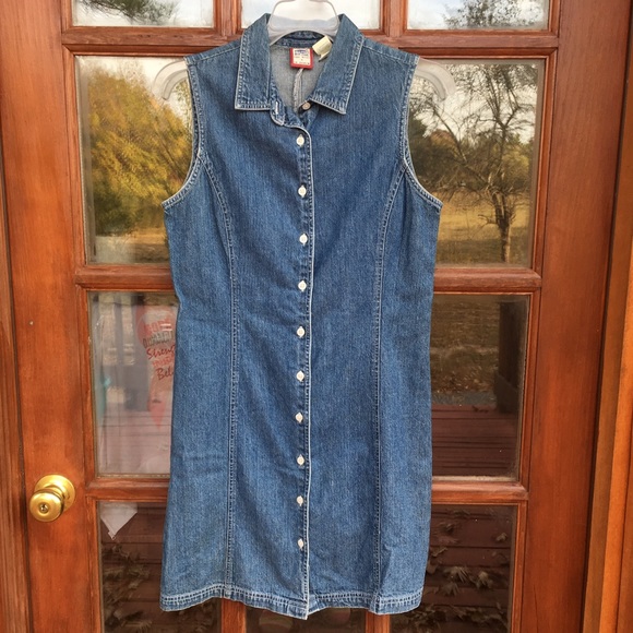 Old Navy Blue Denim Sleeveless Dress Size 6