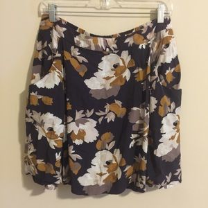 Charcoal & Mustard Fall Skirt