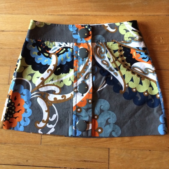 J. Crew Print Mini Skirt Size 0