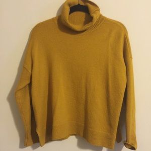 Loft ✨ Mustard Fireside Turtleneck Sweater