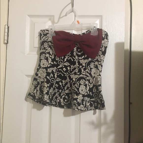 Strapless shirt