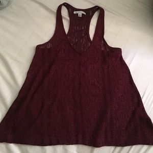 Maroon tank top