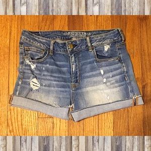 💥 Like New! High-Rise AE Shorties Size 14!