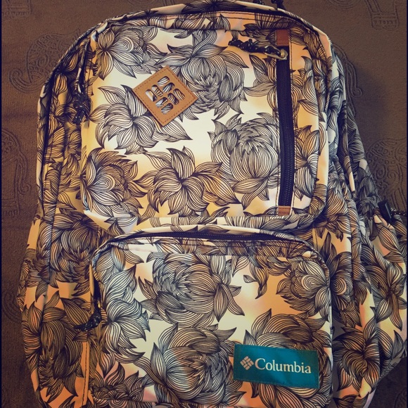 Floral printed Columbia backpack