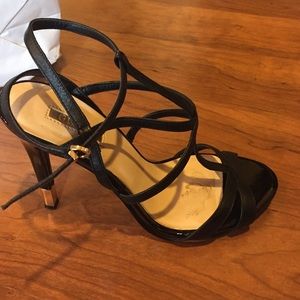 Black leather guess shoes
