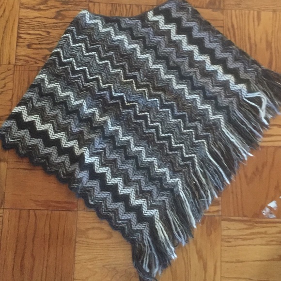 Missoni Wool Fringe Crocheted Poncho