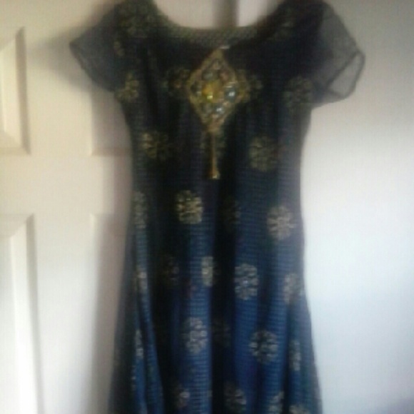 Silk Indian Style. Dress