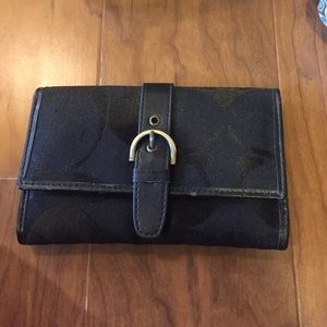 Black coach wallet