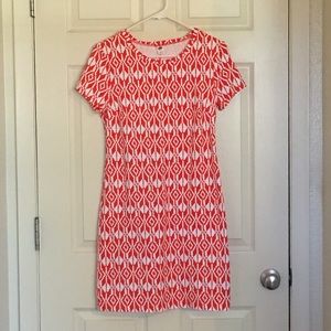 Orange and White NWOT Dress