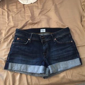 Blue jean shorts