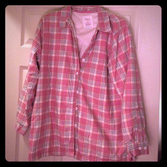 LL Bean button down fleece
