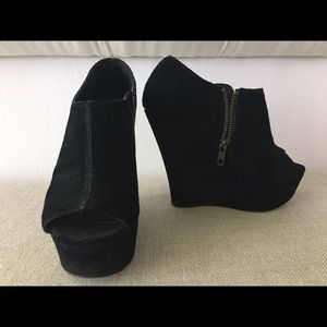 Steve Madden platform wedge booties