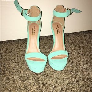 Light green heels