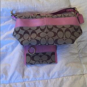 Coach bag and wallet