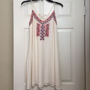 JustFab embroidered sun dress