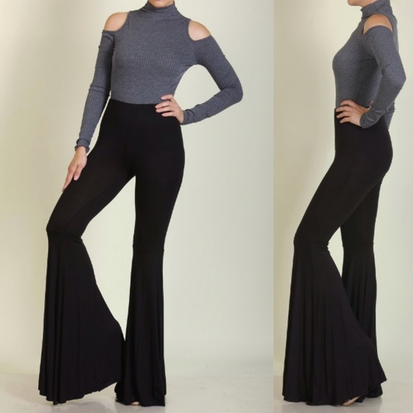 SOLD OUT ❌ Mila Bell Bottom Flared Pants - Picture 2 of 3