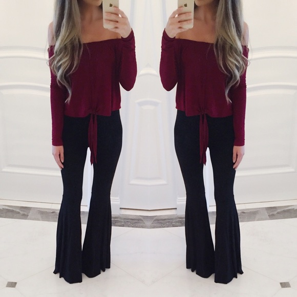 SOLD OUT ❌ Mila Bell Bottom Flared Pants - Picture 3 of 3