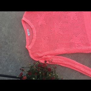 Bright Coral sweater!!! 🌺🌻
