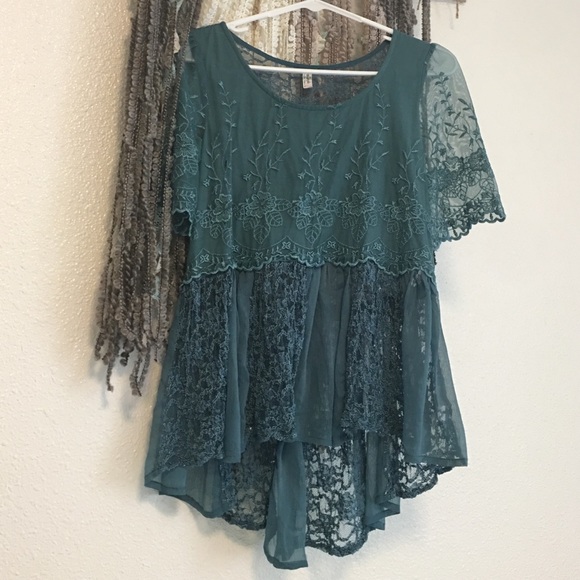 Free People X Lacey High Low Top