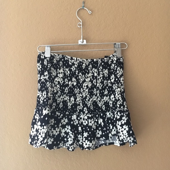 Floral w/b tube top SAME DAY SHIPPING