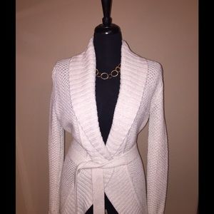 Express shimmery wrap cardigan
