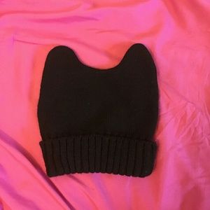 Black cat ear beanie
