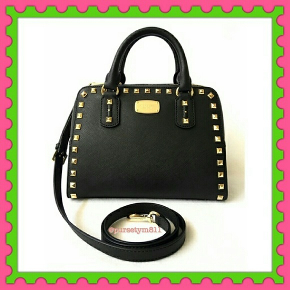 NEW MICHAEL KORS STUDDED HANDBAG sm