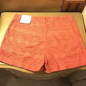 NWT salmon & coral LOFT shorts