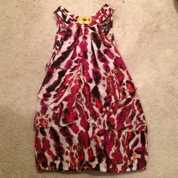 A high neck cheetah print tank top blouse