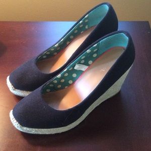 Target Merona Black Canvas Wedge