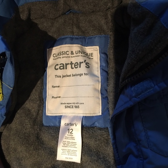 Winter Jacket- Carters - Picture 2 of 2