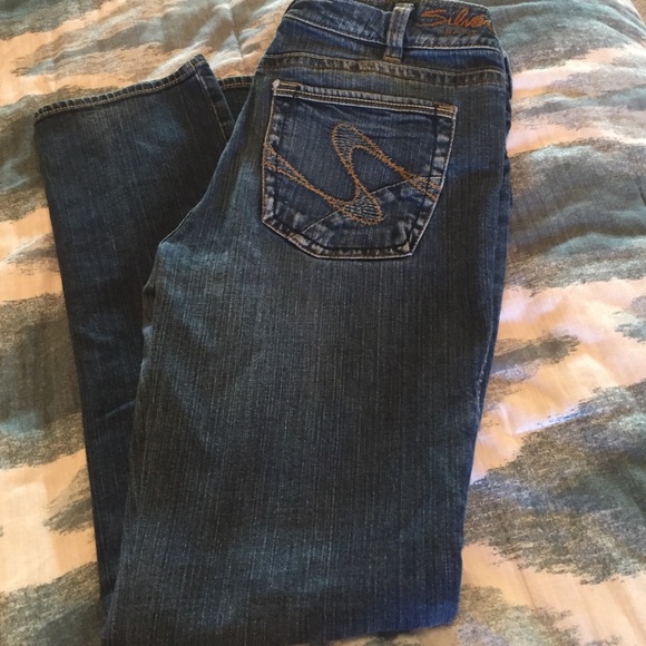Suki slim silver jeans