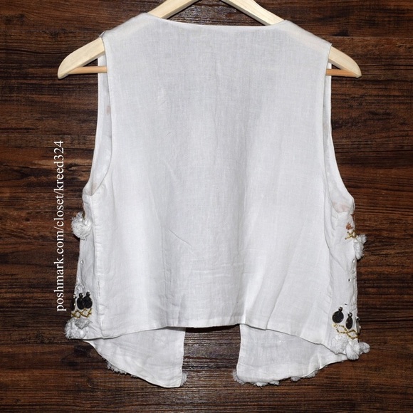 MES DEMOISELLES Woven Pullover Intricate Cardigan - Picture 6 of 7