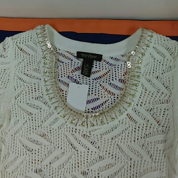 Black House White Market White Sweater Sz. XS - Picture 2 of 4