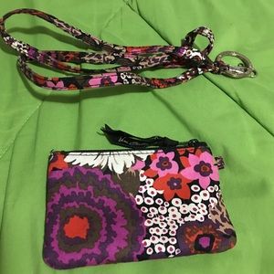 Vera Bradley ID Wallet and Lanyard