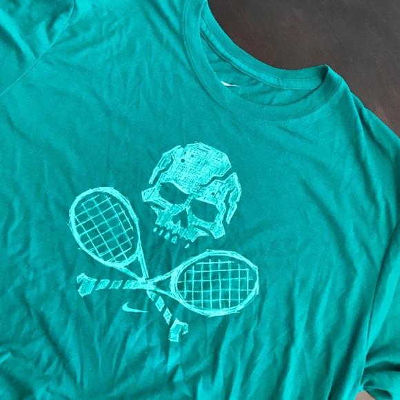 Green Nike shirt