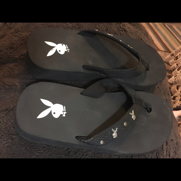 Playboy Bunny Wedge Flops