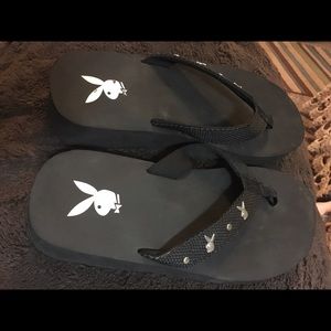 Playboy Bunny Wedge Flops