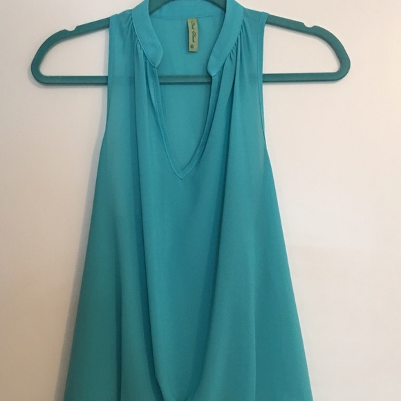 Teal polyester tank!