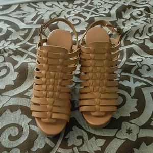 Tan wedges from Target.