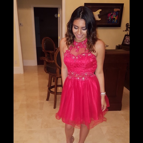 Red homecoming dress