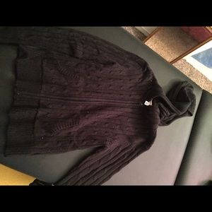 Black zip up sweater