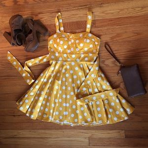 Yellow Polka Dot Dress