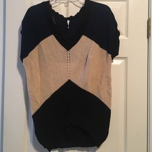 Navy/Tan/Black Sweater.